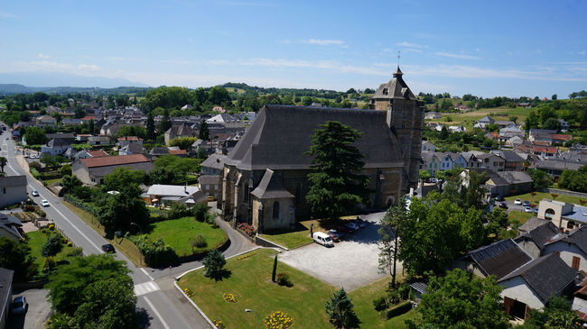 The church of St Girons in Monein