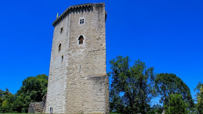 La tour du château Moncade à Orthez