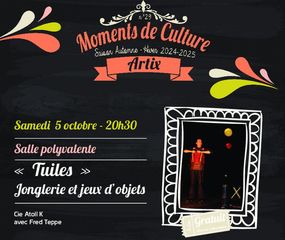 Spectacle de jonglerie et jeux d’objets : Tuiles - ARTIX