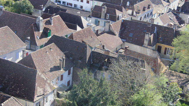 The steep roofs of Orthez