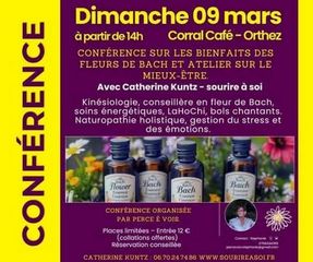 Conférence sur les bienfaits des fleurs de Bach - ORTHEZ