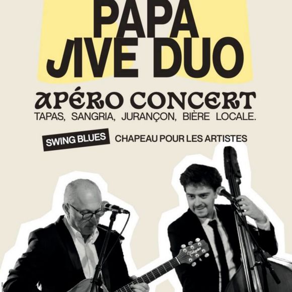 Apéro-Concert : Papa Jive Duo - LACOMMANDE