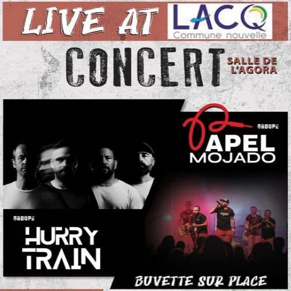 Concert de rock : Papel Mojado et Hurry Train - LACQ