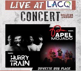 Concert de rock : Papel Mojado et Hurry Train - LACQ