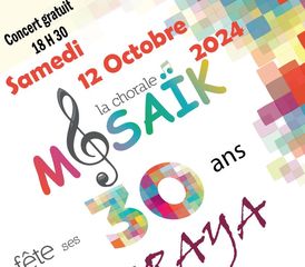 Soirée anniversaire de la Chorale Mozaïk - LANNEPLAA