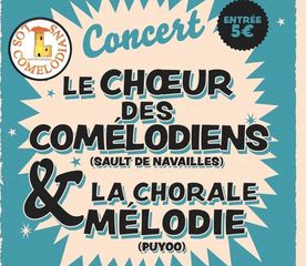 Concert : Choeur des Comélodiens et Chorale Mélodie - SAINT-MEDARD