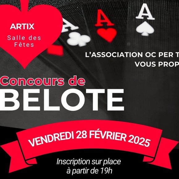 Concours de belote - ARTIX