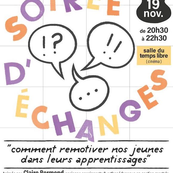 Conférence : comment remotiver nos jeunes dans leurs apprentissages? - MONEIN