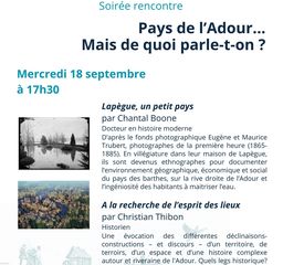 Soirée rencontre : Pays de l'Adour, mais de quoi parle t-on? - ORTHEZ