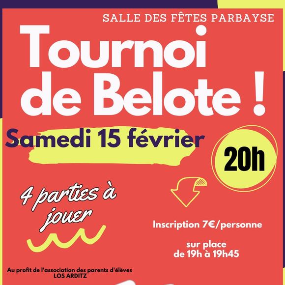 Tournoi de belote - PARBAYSE